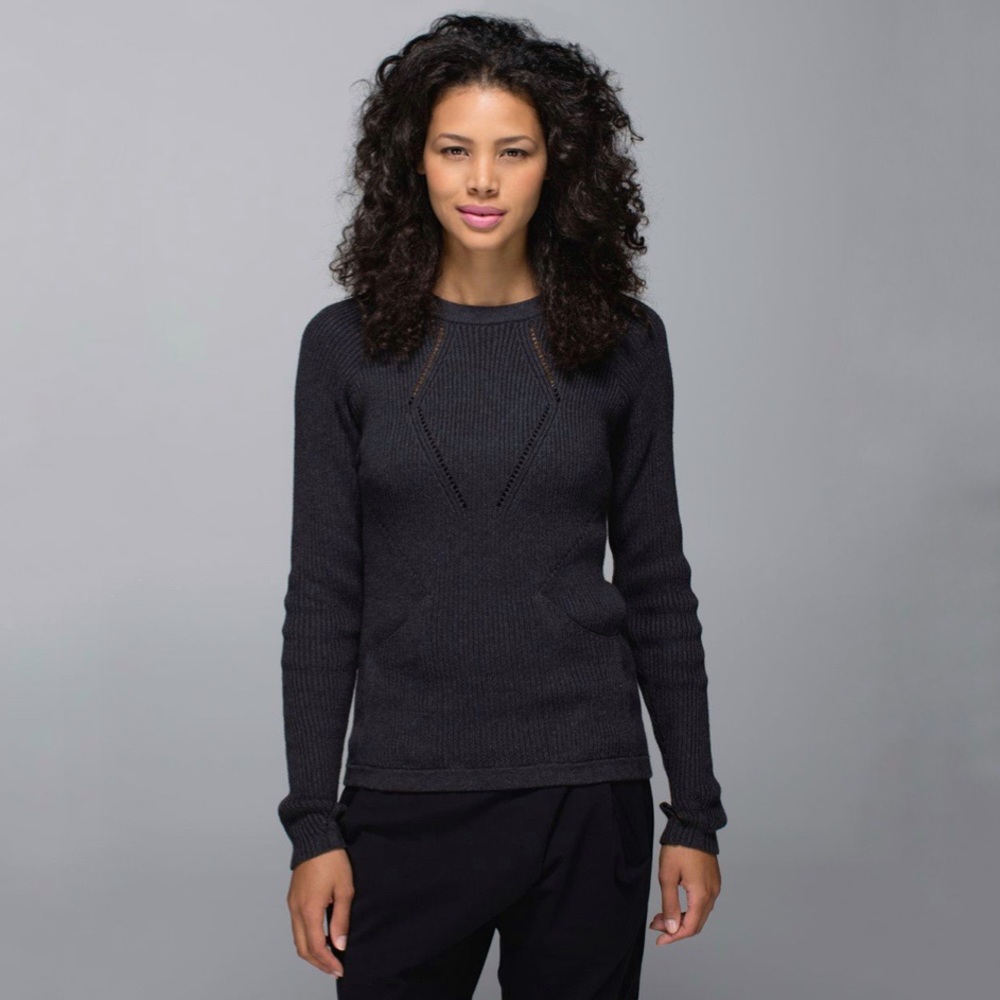 Lululemon | The Sweater The Better‎ Sweater in Heathered Black